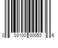 Barcode Image for UPC code 003100000536