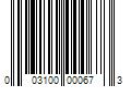 Barcode Image for UPC code 003100000673