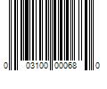 Barcode Image for UPC code 003100000680