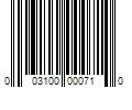 Barcode Image for UPC code 003100000710