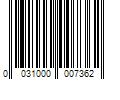 Barcode Image for UPC code 0031000007362