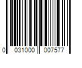 Barcode Image for UPC code 0031000007577