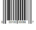 Barcode Image for UPC code 003100000987