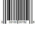 Barcode Image for UPC code 003100001526