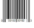 Barcode Image for UPC code 003100001533