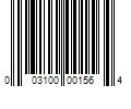 Barcode Image for UPC code 003100001564