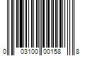 Barcode Image for UPC code 003100001588