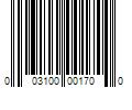 Barcode Image for UPC code 003100001700