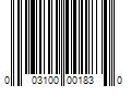 Barcode Image for UPC code 003100001830