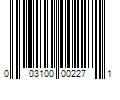 Barcode Image for UPC code 003100002271