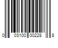 Barcode Image for UPC code 003100002288