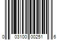 Barcode Image for UPC code 003100002516