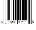 Barcode Image for UPC code 003100002578