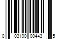 Barcode Image for UPC code 003100004435