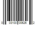 Barcode Image for UPC code 003100006262