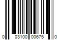 Barcode Image for UPC code 003100006750