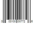 Barcode Image for UPC code 003100007726