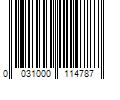 Barcode Image for UPC code 0031000114787