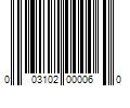 Barcode Image for UPC code 003102000060