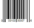 Barcode Image for UPC code 003103000076