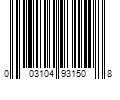 Barcode Image for UPC code 003104931508