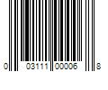 Barcode Image for UPC code 003111000068