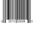 Barcode Image for UPC code 003112000050