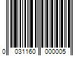 Barcode Image for UPC code 0031160000005