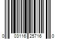 Barcode Image for UPC code 003116257160