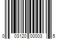 Barcode Image for UPC code 003120000035