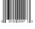 Barcode Image for UPC code 003120000073