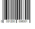 Barcode Image for UPC code 0031200006301