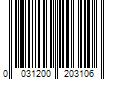 Barcode Image for UPC code 0031200203106