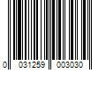 Barcode Image for UPC code 0031259003030