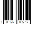 Barcode Image for UPC code 0031259005317