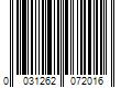 Barcode Image for UPC code 0031262072016