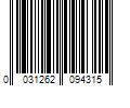 Barcode Image for UPC code 0031262094315