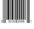 Barcode Image for UPC code 003132000061