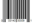 Barcode Image for UPC code 003140000091