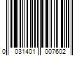 Barcode Image for UPC code 0031401007602