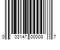 Barcode Image for UPC code 003147000087