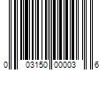 Barcode Image for UPC code 003150000036