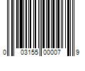 Barcode Image for UPC code 003155000079