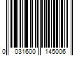 Barcode Image for UPC code 0031600145006