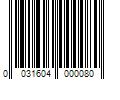 Barcode Image for UPC code 0031604000080