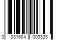 Barcode Image for UPC code 0031604003333