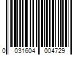 Barcode Image for UPC code 0031604004729