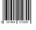 Barcode Image for UPC code 0031604010300