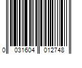 Barcode Image for UPC code 0031604012748