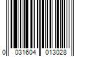 Barcode Image for UPC code 0031604013028